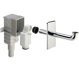 Сифон для раковины Viega 1 1/4х40/50 мм без выпуска с соединением 40/50 мм хром (553753)