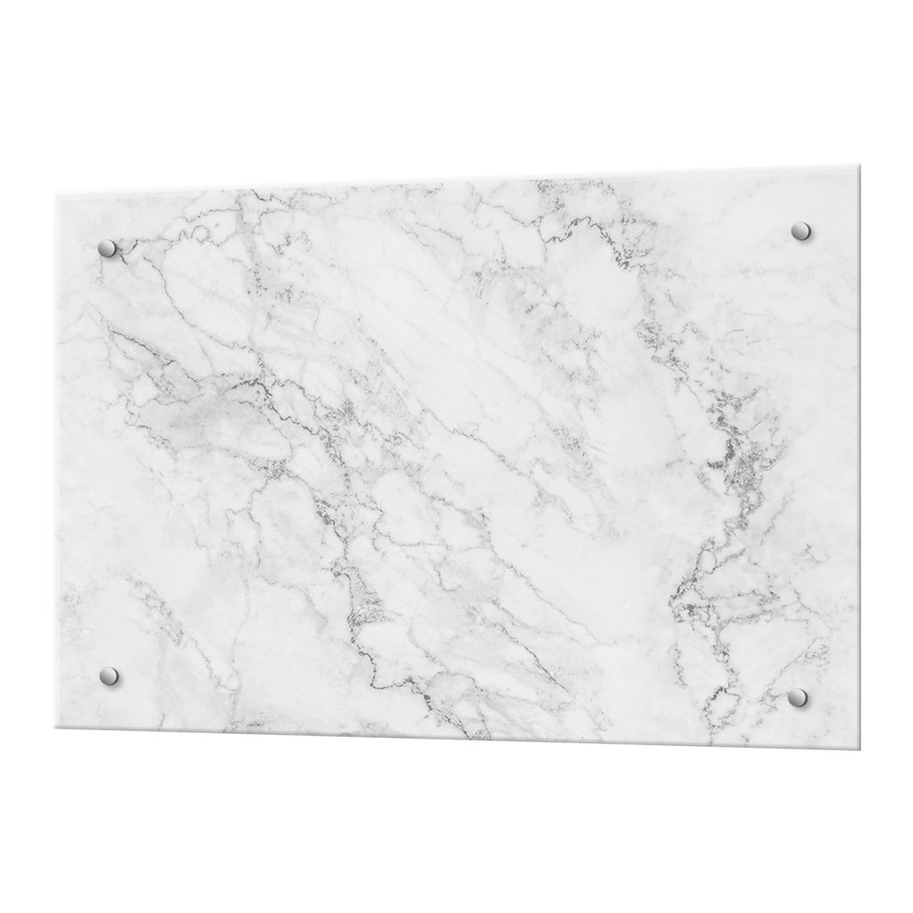 original-10297.jpg Панель стеновая закаленное стекло для кухни 900х600х4 мм мрамор белый — изображение 1