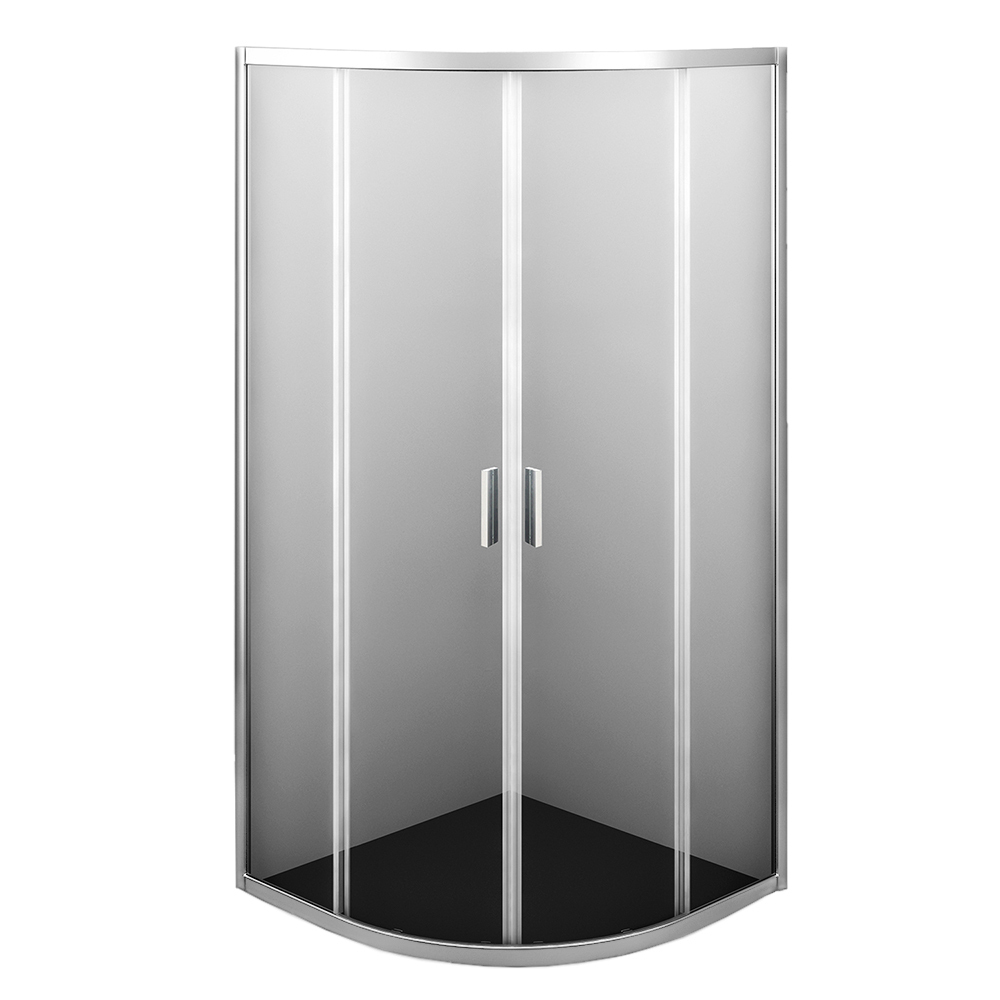 original-10741.jpg Душевой уголок WasserKraft Lippe 45S хром 90х90х185 см полукруг стекло прозрачное 6 мм (45S01) — изображение 1