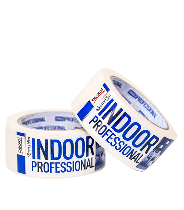 original-10953.jpg Лента малярная Beorol белая 48 мм 50 м — изображение 1