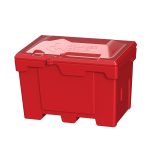 Ящик для песка и реагентов полиэтиленовый Polimer Group красный 500 л