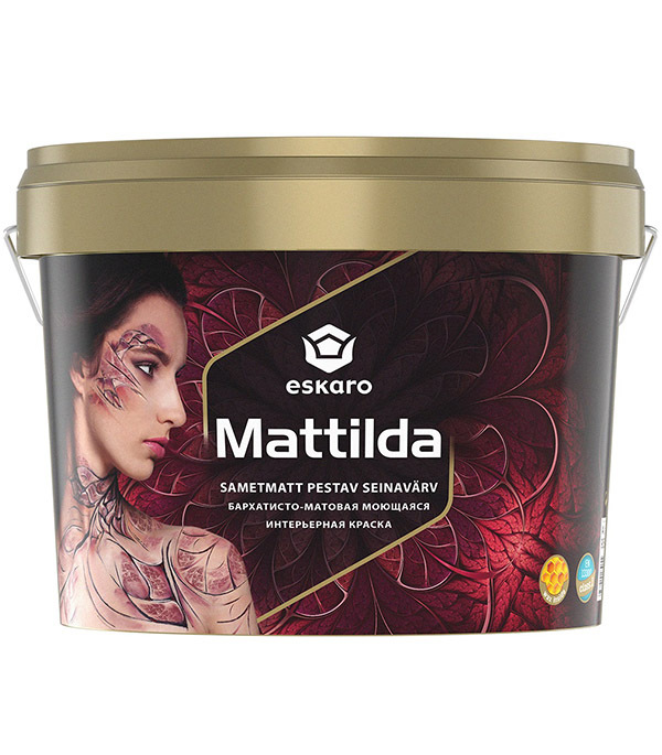 original-11175.jpg Краска моющаяся Eskaro Mattilda база TR бесцветная 9 л — изображение 1