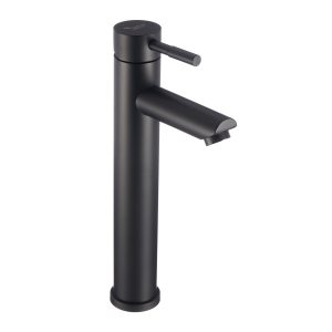 Смеситель для раковины высокий Corsa Deco AS черный однорычажный (FBASLB)