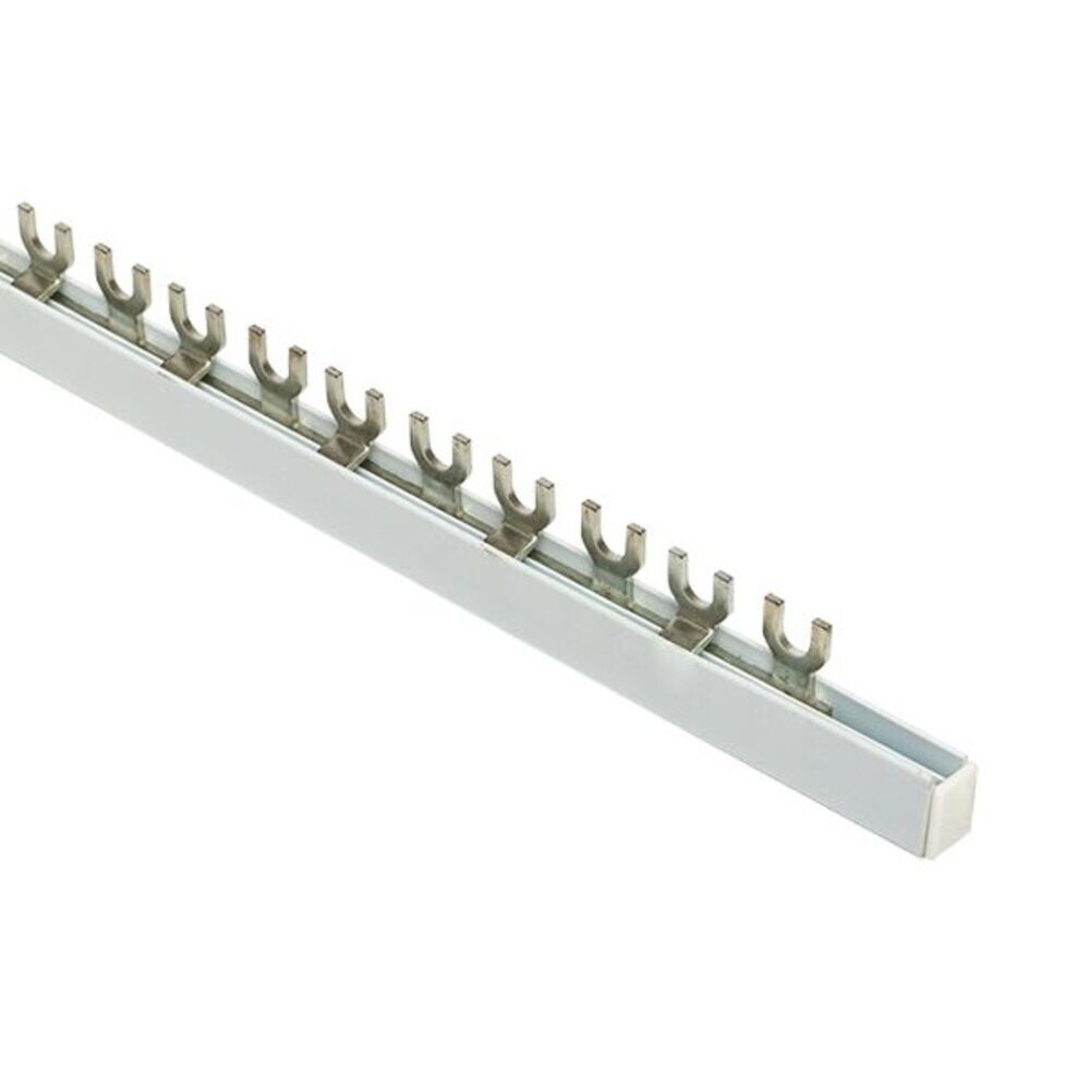 original-11956.jpg Шина соединительная типа FORK двухрядная EKF PROxima тип FORK 400 В 100 А на 54 модуля 1 м (fork-02-100) — изображение 1