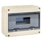 Щит распределительный навесной EKF PROxima ЩРН-ПГ-12 пластиковый IP65 198х254х106 мм 12 модулей прозрачная дверь серый