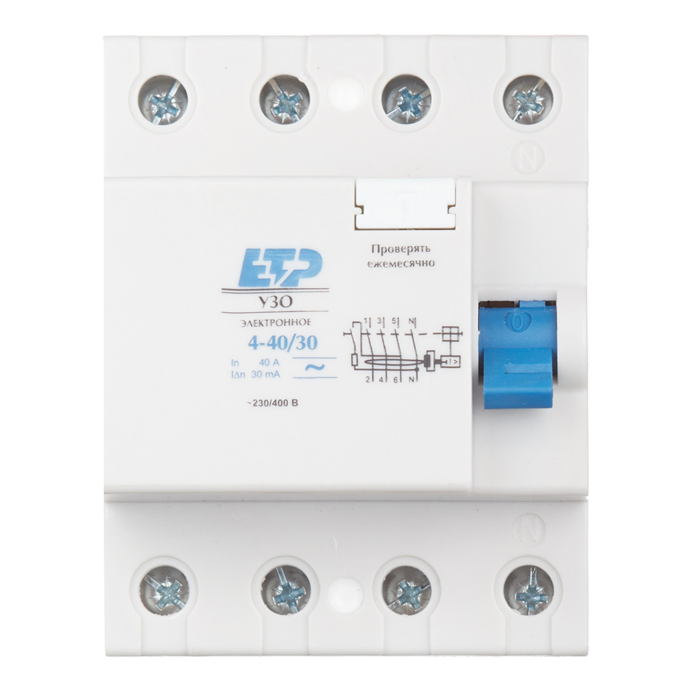 original-11973.jpg УЗО ETP DLF364 40А 3P+N тип AC 30 мА 4,5 кА компактное (18014) — изображение 1
