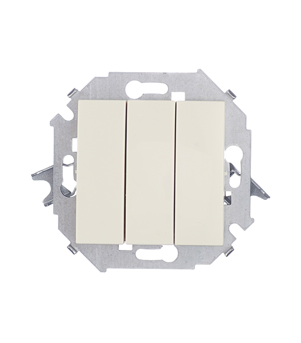 original-12062.jpg Выключатель Simon 15 трехклавишный встраиваемый слоновая кость (1591391-031) — изображение 1