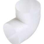 Колено для круглых воздуховодов ERA пластиковое d100 мм 90°