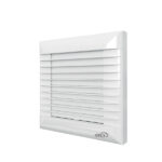 Вентилятор осевой Era Euro с автоматическими жалюзи 187,6х187,6 мм d125 мм белый