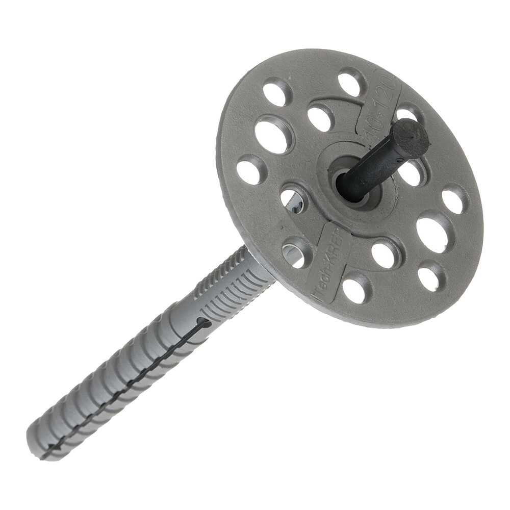 original-12233.jpg Дюбель для теплоизоляции Tech-Krep 10х120 мм пластиковый гвоздь (70 шт.) — изображение 1