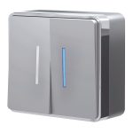 Выключатель Werkel Gallant двухклавишный накладной серебряный с подсветкой (a052770)