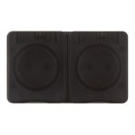 Розетка Systeme Electric AtlasDesign Profi54 накладная антрацит со шторками с крышкой (ATN544026)