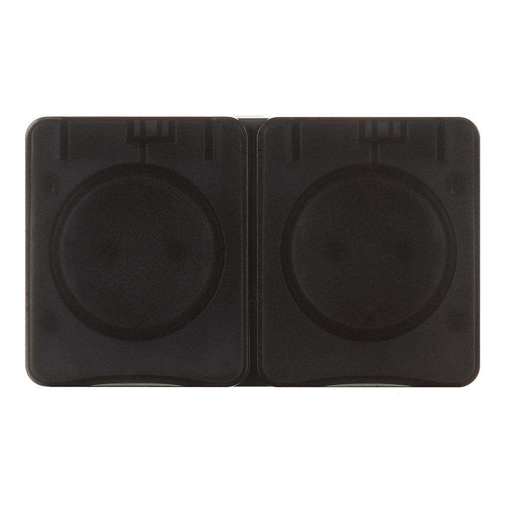 original-12784.jpg Розетка Systeme Electric AtlasDesign Profi54 накладная антрацит со шторками с крышкой (ATN544026) — изображение 1