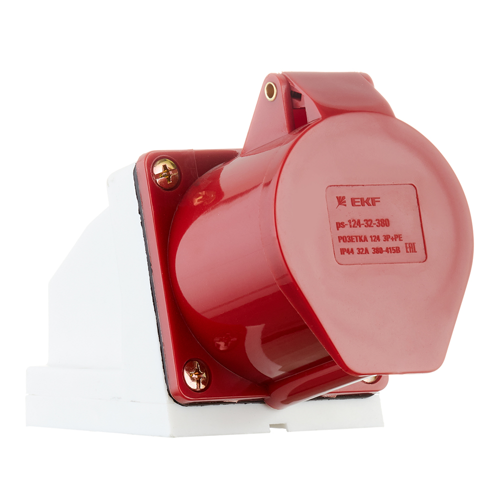 original-12813.jpg Розетка силовая угловая настенная EKF PROxima 3Р+РЕ 32 А 380 В IP44 — изображение 1