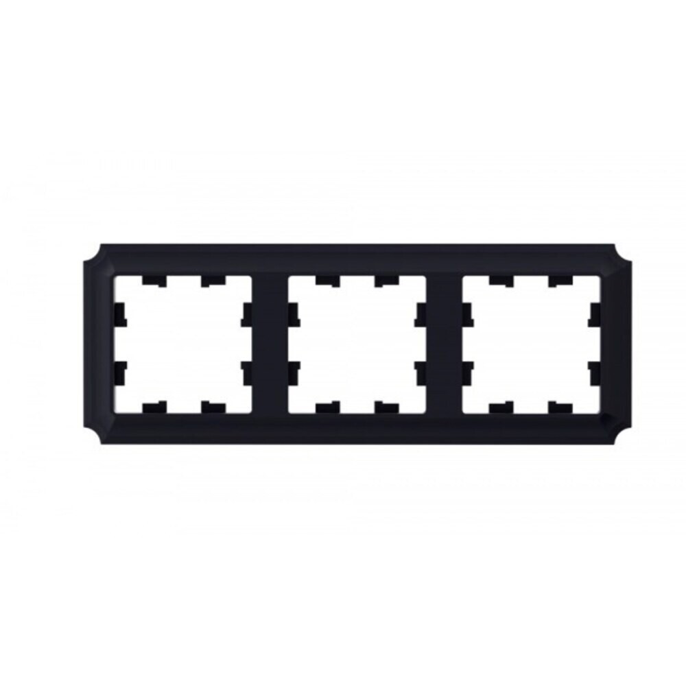 original-12922.jpg Рамка Systeme Electric AtlasDesign Antique трехместная карбон (ATN101003) — изображение 1