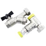 Кранофильтрогидромат для подключения счетчика Gibax G0030 3/4 с обратным клапаном