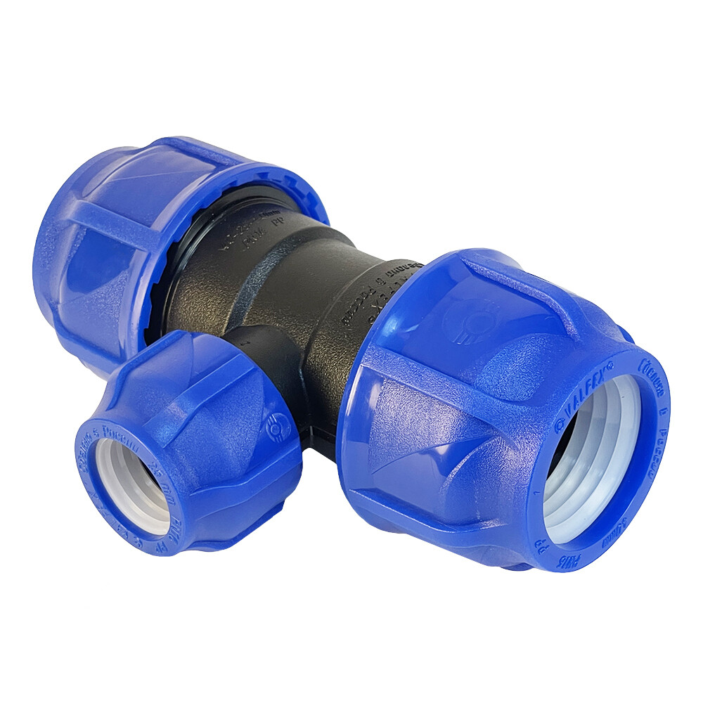 original-13590.jpg Тройник ПНД Valfex компрессионный переходной 40х25х40 мм — изображение 1