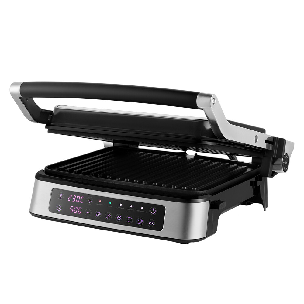 original-13597.jpg Электрогриль Kitfort КТ-1687 черный/серебро — изображение 1