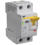 Устройство защиты от дугового пробоя IEK Karat УЗДП 1P+N 32А 230 В на DIN-рейку с автоматическим выключателем (KA-DP11-1-032-C)