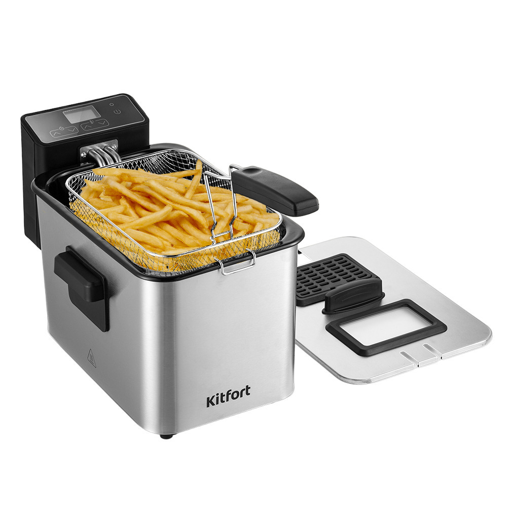 original-13922.jpg Фритюрница Kitfort КТ-4054 серебристая — изображение 1