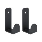 Крючок для ванной Ulitka Scandy одинарный на шуруп металл черный (2 шт.) (74104556)