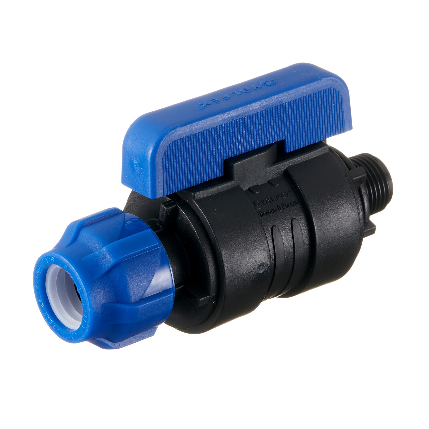 original-14009.jpg Кран шаровой ПНД Valfex компрессионный переходной 20х1/2 НР(ш) — изображение 1