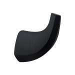 Крючок для ванной Abber одинарный на шуруп металл черный (AA1550B)