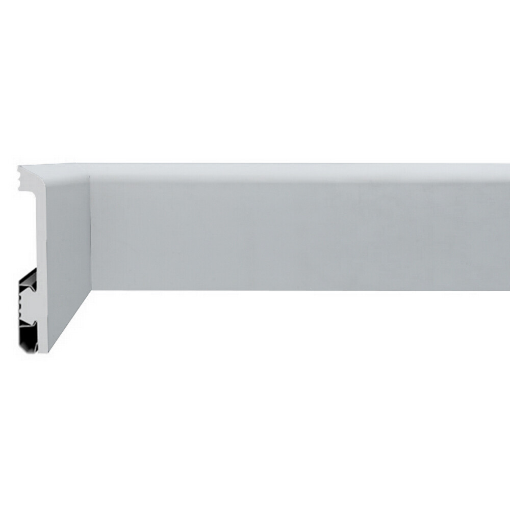 original-14341.jpg Плинтус экополимер Winart Pro Quadro 80х16х2000 мм нардо грей с монтажной планкой (90.80.001.042) — изображение 1