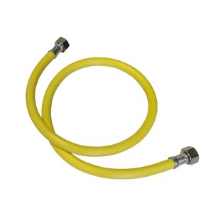 Шланг для газа ПВХ армированный СТМ 1/2 ВР(г) х 1/2 ВР(г) 80 см желтый
