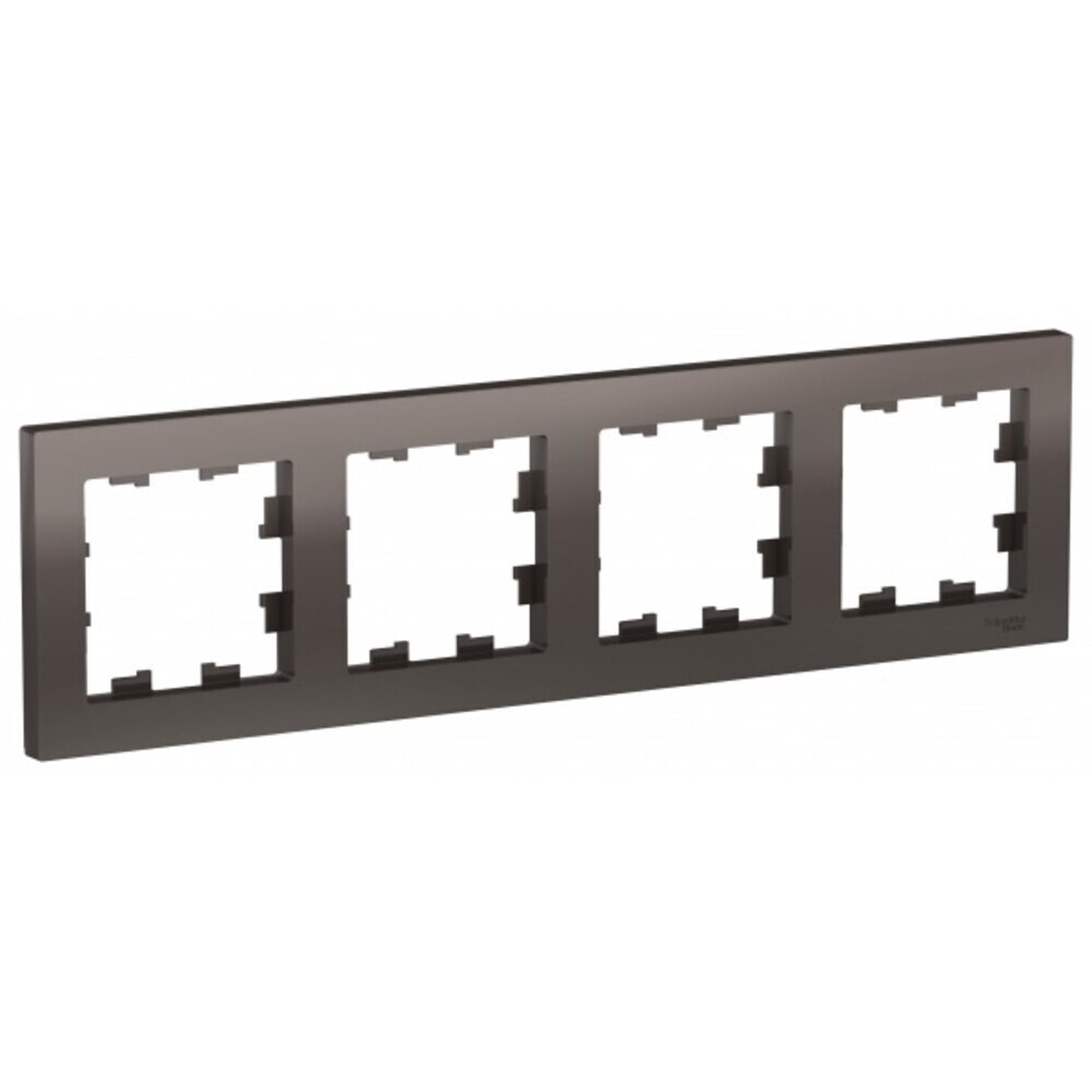 original-1459.jpg Рамка Systeme Electric AtlasDesign четырехместная мокко (ATN000604) — изображение 1