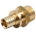 Соединитель прямой Tiemme 16 мм х 1/2 НР(ш) латунь (1710168)