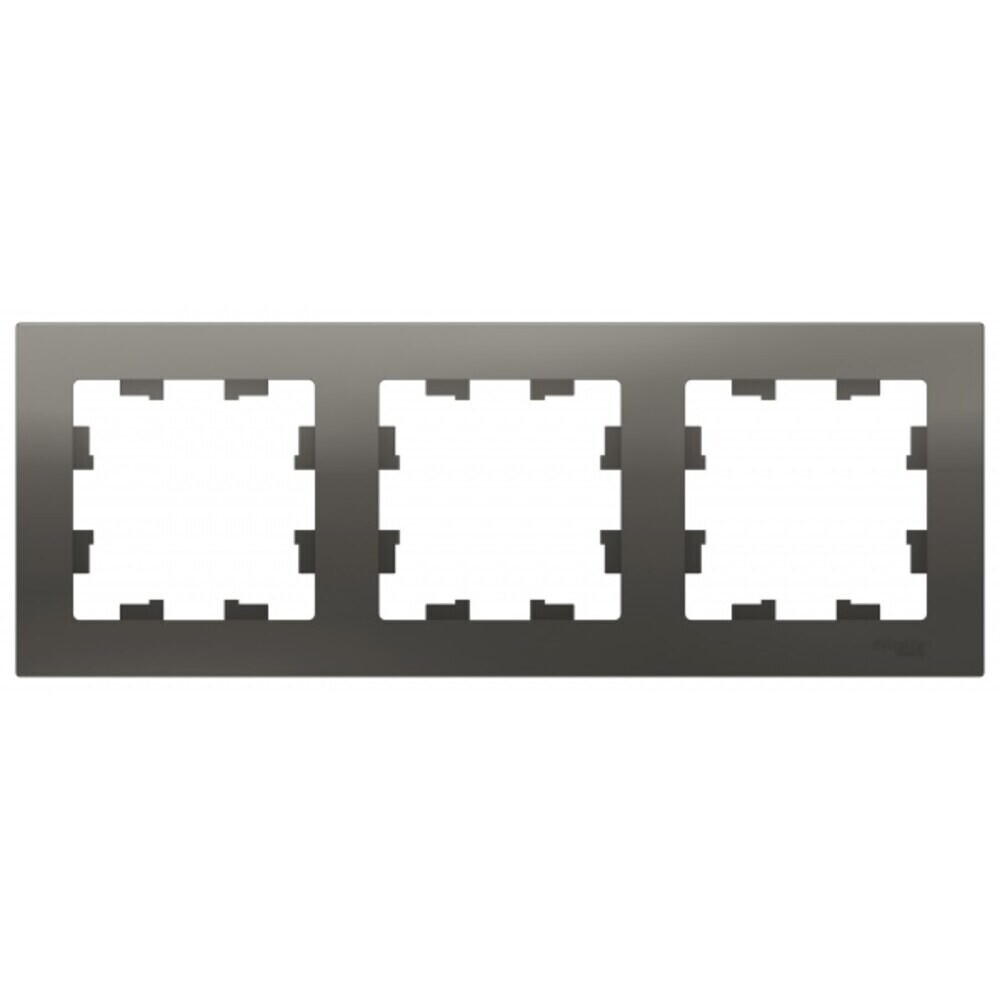 original-14836.jpg Рамка Systeme Electric AtlasDesign трехместная сталь (ATN000903) — изображение 1