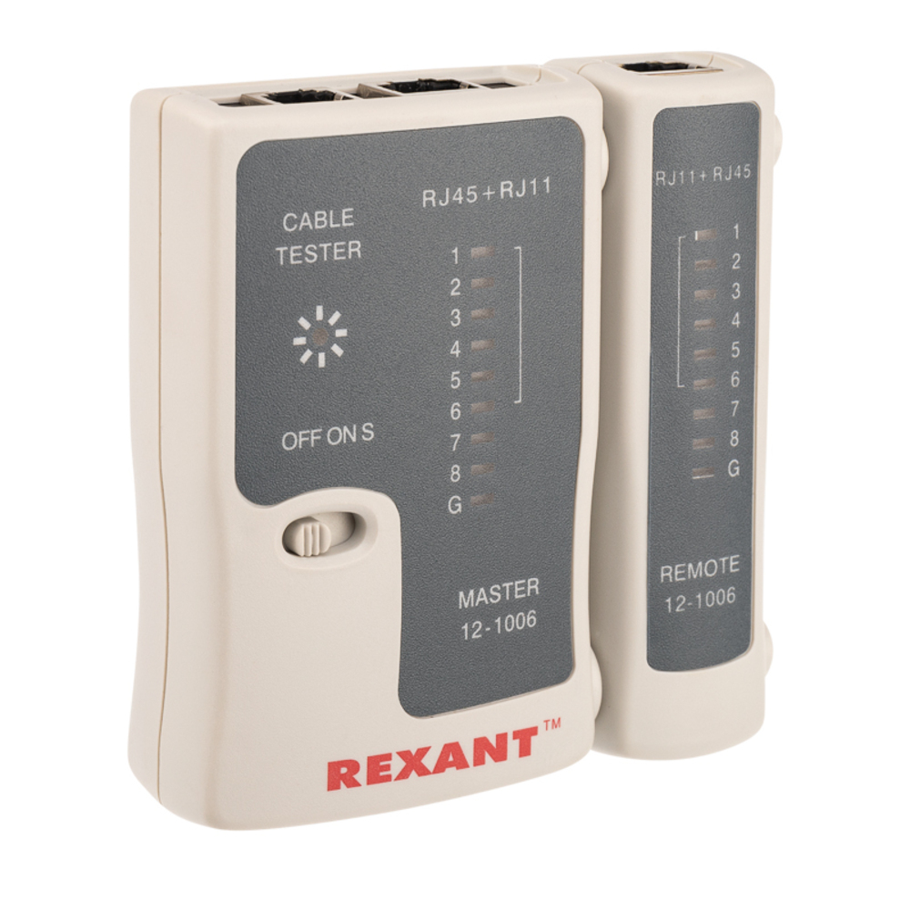 original-1499.jpg Тестер кабеля Rexant 468 RJ-45/RJ-11 (12-1006) — изображение 1