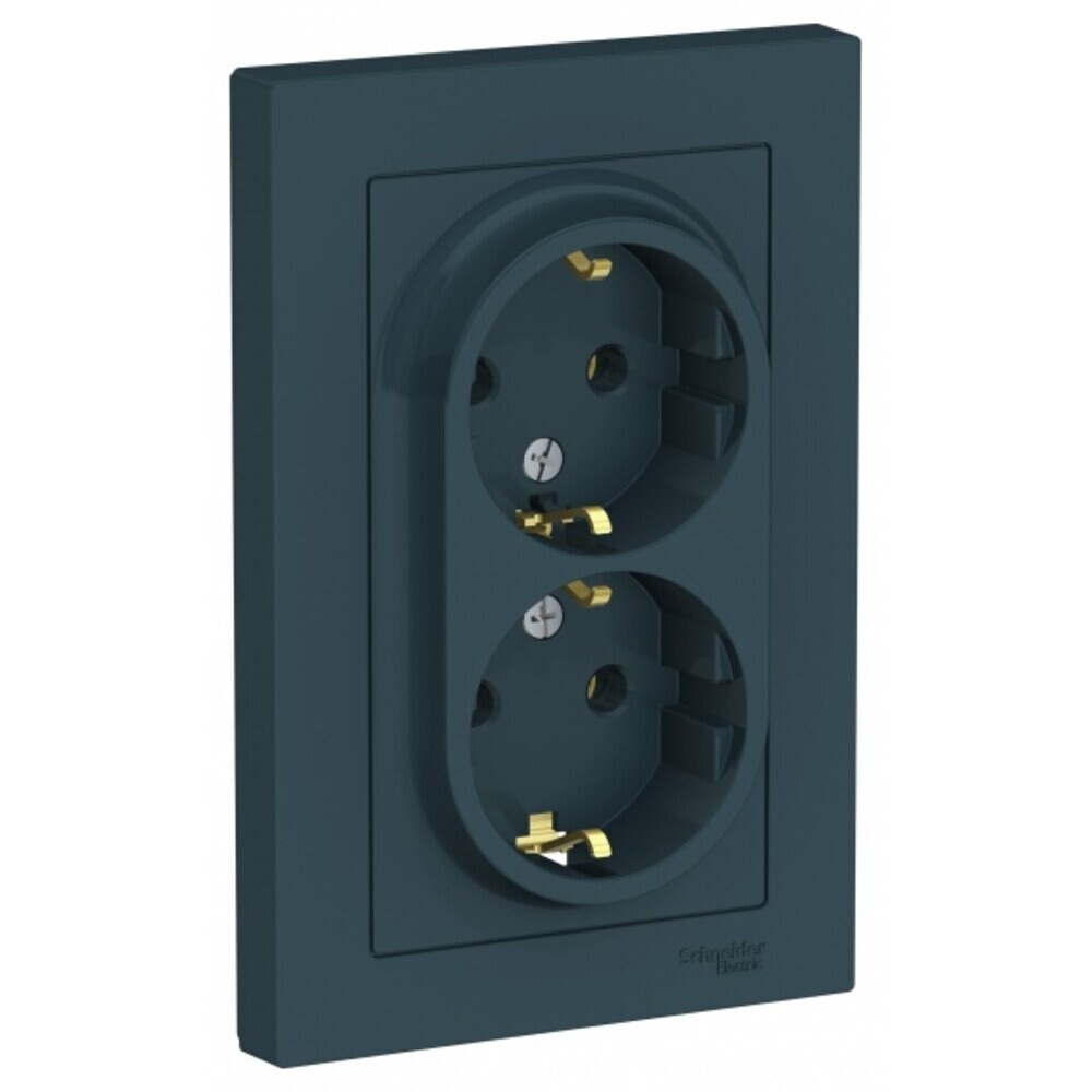 original-15022.jpg Розетка Systeme Electric AtlasDesign встраиваемая изумруд (ATN000824) — изображение 1