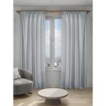 Штора креп светло-серая 150х270 см Decofest Элис (153.763)