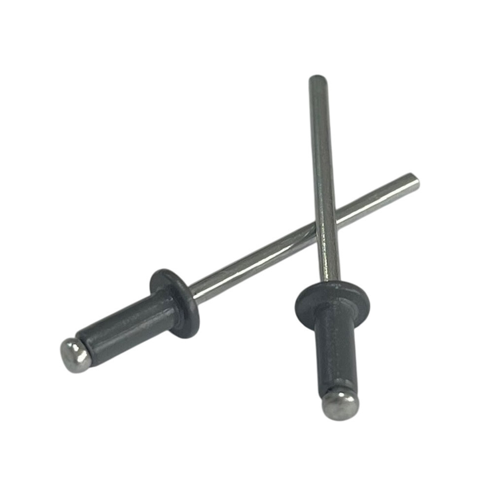 original-15149.jpg Заклепка вытяжная 3,2x8 мм алюминий/сталь серая RAL 7024 (100 шт.) — изображение 1