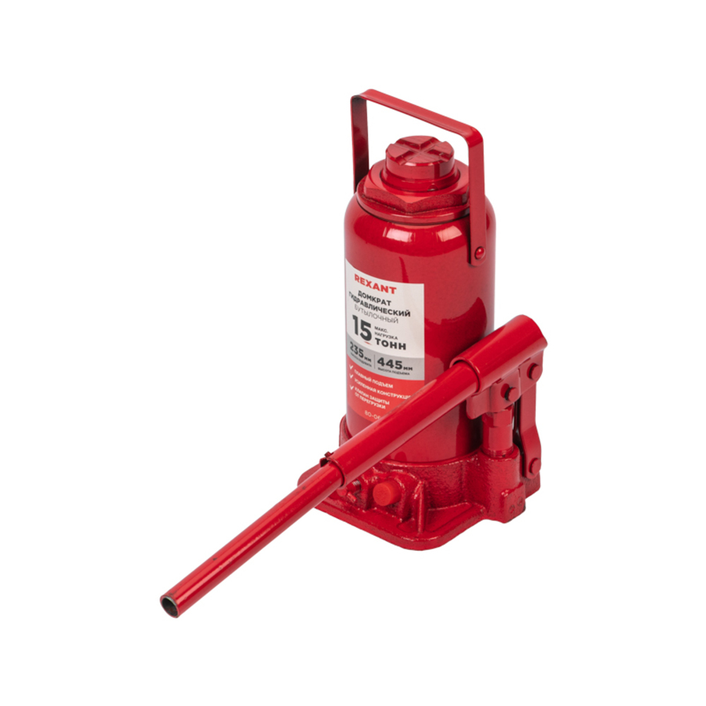 original-15348.jpg Домкрат гидравлический бутылочный 15 т Rexant (80-0615) — изображение 1