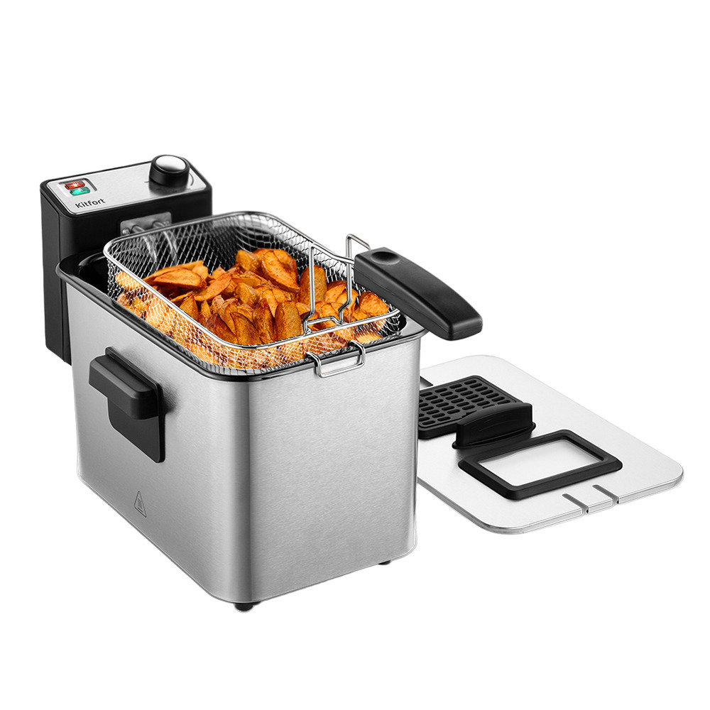 original-15423.jpg Фритюрница Kitfort КТ-4053 серебристая — изображение 1