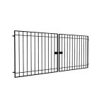Ворота распашные каркас Стандарт 4х2 м черные