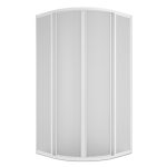 Душевой уголок Plastic Line City Relax белый 90х90х177 см полукруг полистирол 2 мм (ШПS_016725)