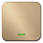 Выключатель Systeme Electric Blanca одноклавишный накладной титан с подсветкой (BLNVA101114)