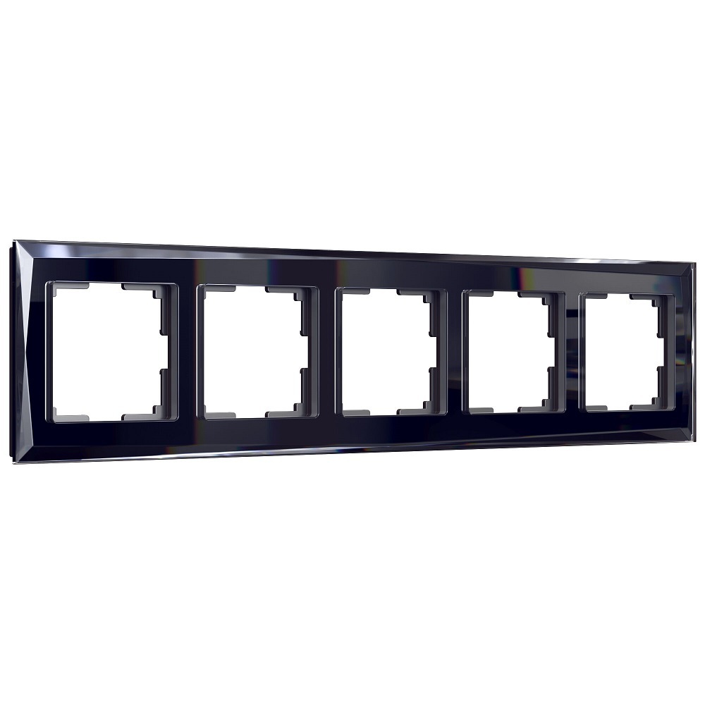 original-15660.jpg Рамка Werkel Diamant пятиместная черная (a051443) — изображение 1