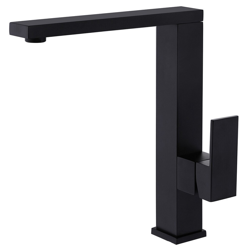 original-16024.jpg Смеситель для кухни Abber Daheim черный с высоким изливом однорычажный (AF8214B) — изображение 1