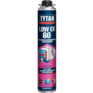 Пена монтажная профессиональная Tytan Professional LowEx 60 всесезонная 750 мл
