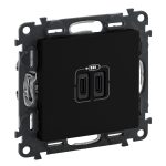 Розетка USB Legrand Valena Life встраиваемая антрацит 2хUSB Type-C (756307)