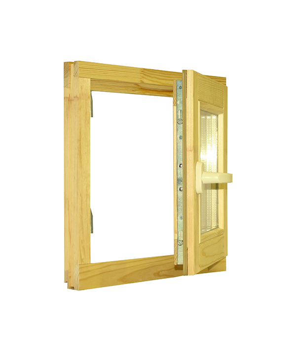 original-16544.jpg Окно деревянное Timber&style 460х470х45 мм 1 створка поворотная — изображение 1