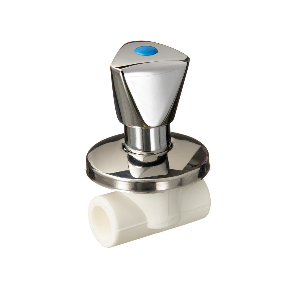 original-16578.jpg Вентиль полипропиленовый Valtec 20 мм хромированный (VTp.713.0.020) — изображение 1