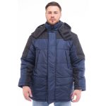 Куртка рабочая мужская утепленная Спрут Сити 52-54 рост 182-188 см темно-синяя/черная