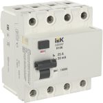 УЗО IEK Armat R10N 25А 4P тип AC 30 мА 10 кА (AR-R10N-4-025C030)