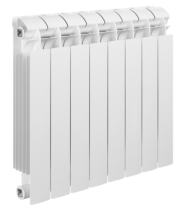 original-17067.jpg Радиатор биметаллический Global Style Plus 500 мм 8 секций 1" боковое подключение белый — изображение 1